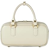 Italian Real Leather Top-Handle Crossbody Bag for Women with Rectangular Shape | Compact Structured Everyday Purse