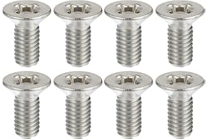 X AUTOHAUX 8pcs Stainless Steel Brake Disc Rotor Screws Front Rear Retaining Hardware Bolts Kit 93600-06014-0H 51741440 for Honda Accord Civic CRV