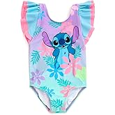 Disney Lilo & Stitch Baby Girls UPF 50+ One Piece Bathing Suit Newborn to Infant Sizes (9 Months - 24 Months)