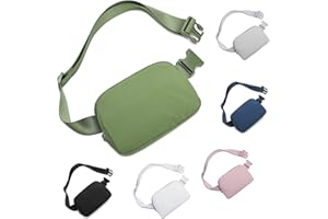 HVJCEZ Belt Bag for Women Men, Fashion Crossbody Fanny Packs Waterproof Mini Waist Bag Bum Bag with Adjustable Strap for Running, Hiking, Walking and Travel Green