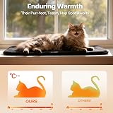 pet prime Cat Window Bed Sill Hammock 90x28cm Grey Non-Slip Mat view 3