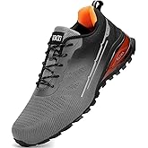 SKOKOD Steel Toe Shoes for Men Composite Work Shoes Comfortable Puncture Proof Lightweight Indestructible Sneakers