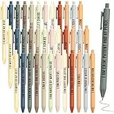 Funrous 48 Pcs Positive Affirmation Pens Bulk Retractable Motivational Ballpoint Pens Inspirational Gift for Staff Teacher Coworker Student Employee Appreciation School Office Home(Color 1)