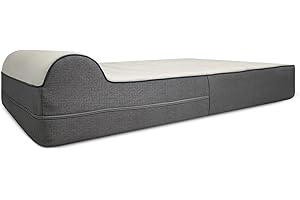 KOPEKS Dog Bed Replacement Cover Memory Foam Beds - Extra Large (Jumbo Size) - Deluxe Grey