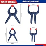 WORKPRO 4-Pack 115mm Mini Bar Clamps & 8 Spring Clamps for Woodworking view 7