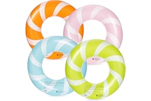 Bestrip Pool Floats Adult Size for Kids Age 8-12 Adults Inflatable Floats Swimming Ring Toys Beach Pool Party Lake Use
