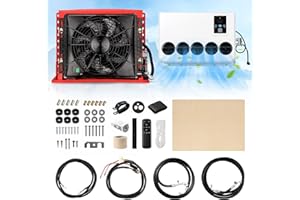 NEKPOKKA 12V electric air conditioners for RVs, trucks, construction vehicles, excavators, harvesters, agricultural machinery (12V)