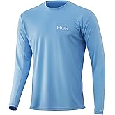 HUK Mens Icon X Long Sleeve Shirt|Fishing Shirt with Sun Protection