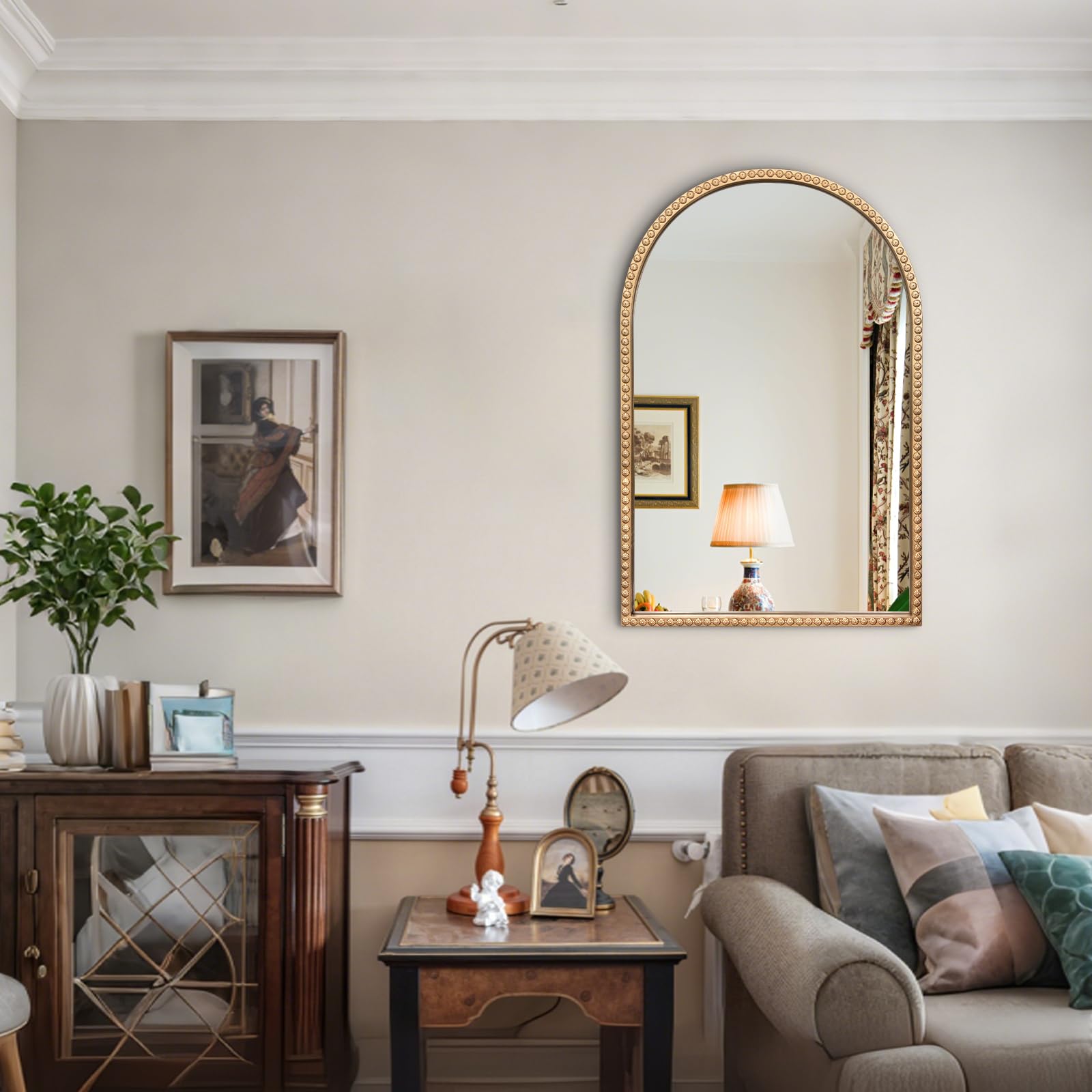 DAOYIJIAJU Antique Arched Mirror, 36