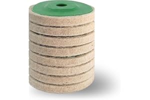 YLJNGUS 4 Inch Wool Felt Polishing Wheel Disc - 8 Pack 4" Wool Round Polishing Buffing Wheel Pad for 100 Angle Grinder for Metal, Marble, Furniture, Car Wax, Granite