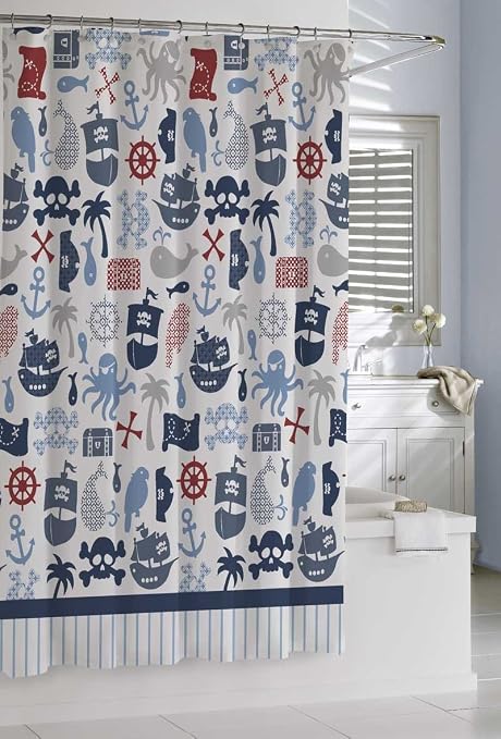 Kassatex Scb 115 Prt Mul Bambini Piraten Vorhang Fur Die Dusche