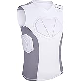 Soared Youth Baseball Chest Protector - High-Density XPE Foam, Padded Compression Shirt for Softball Football Lacrosse