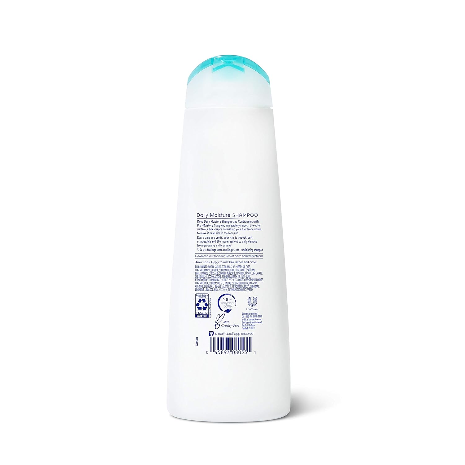 Dove Nutritive Solutions Moisturizing Shampoo for Normal to Dry Hair Daily Moisture with Pro-Moisture Complex for Manageable and Silky Hair 12 oz, 4 Count : Beauty