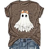 Fall Shirts for Women Halloween Pumpkin Graphic Tees Thanksgiving Family Turkey Tops Cute Autumn Thanksgiving T-Shirt