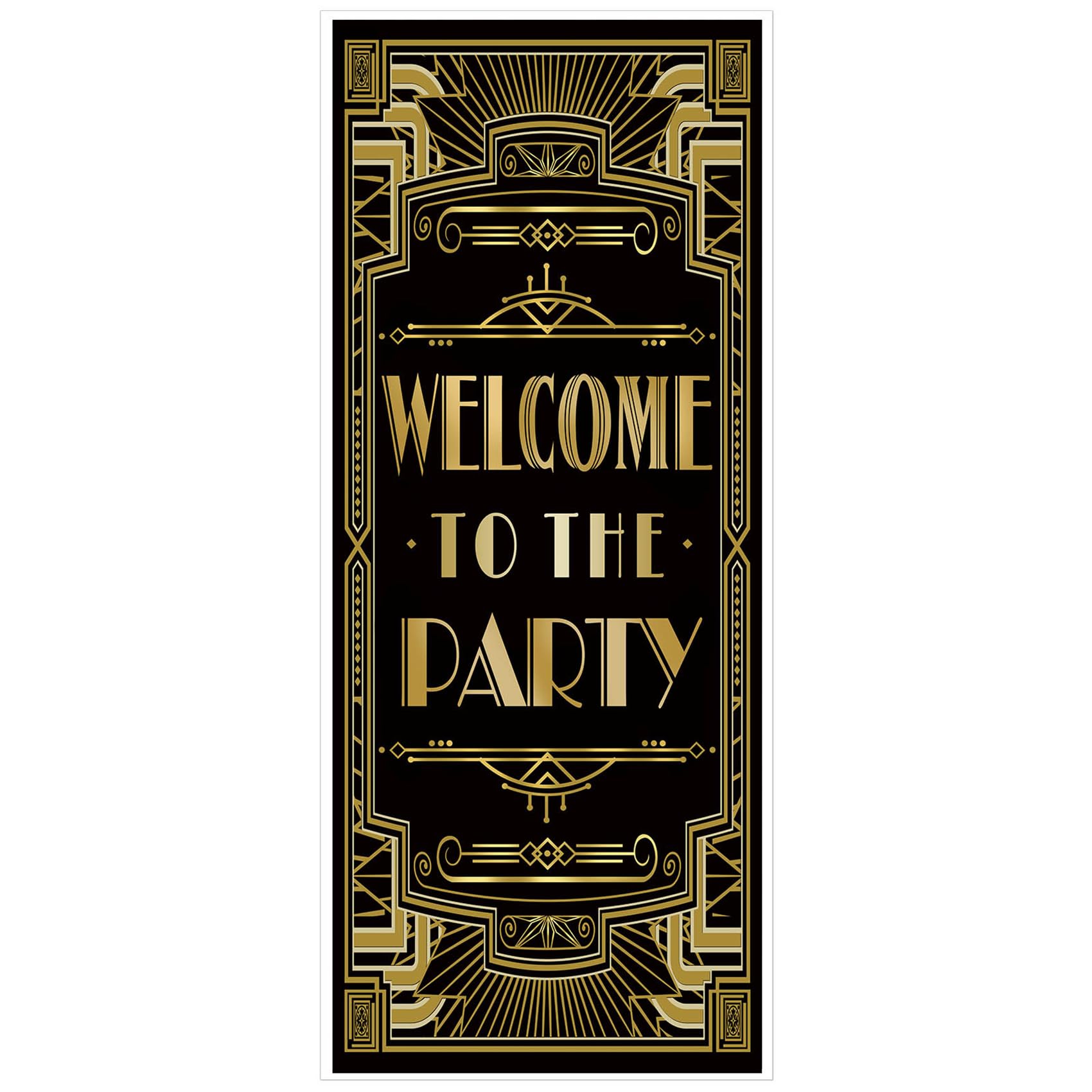 Musykrafties Roaring 1920s Gatsby Grandeur Welcome to the Party Door Cover 72x30"
