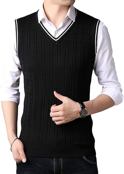Amazon ベンケ ニットベスト メンズ ジレ ベスト フォーマル スリム スクール 学生 ビジネス カジュアル スーツ 大きいサイズ ベスト 通販