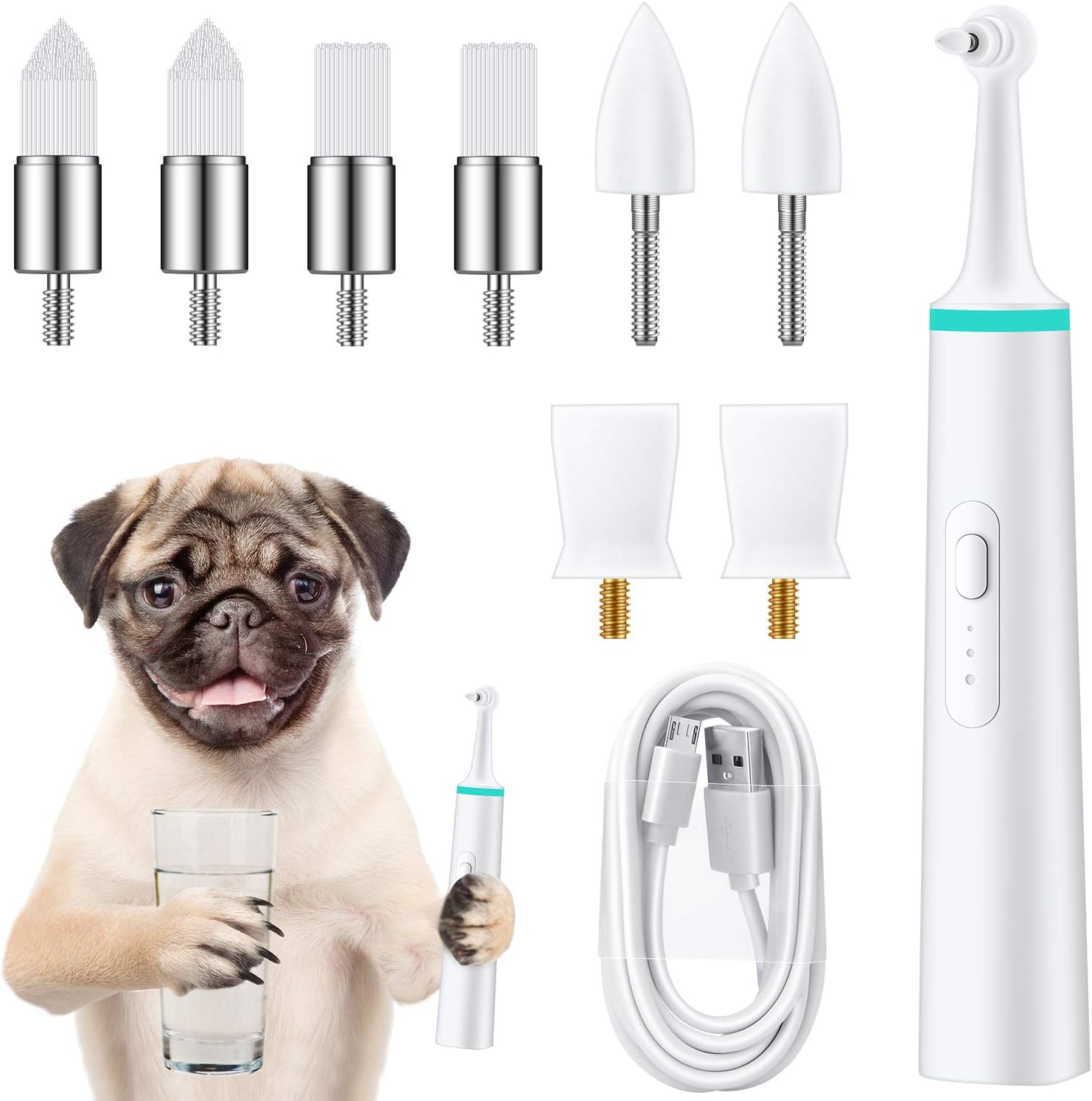 Dog Tartar Remover for Teeth Electric Teeth Polisher Plaque