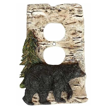 Bear And Birch Lodge Outlet Cover Cabin Decor Amazon Com