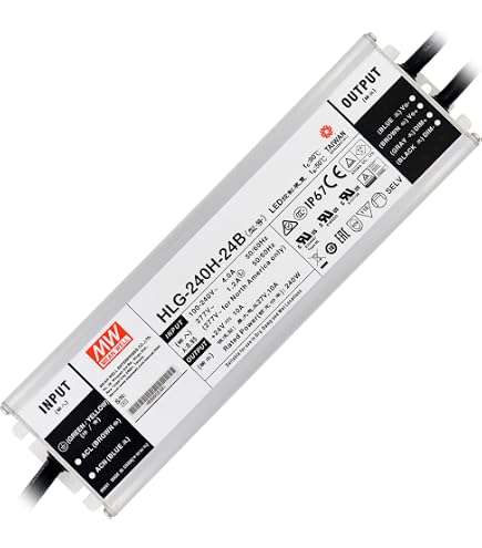 HLG-150H-24B 150W 電源ユニット PSE無し 12台セット Amazon.com: MEAN WELL HLG-150H-24B 150 W Single Output 6.3 A 24