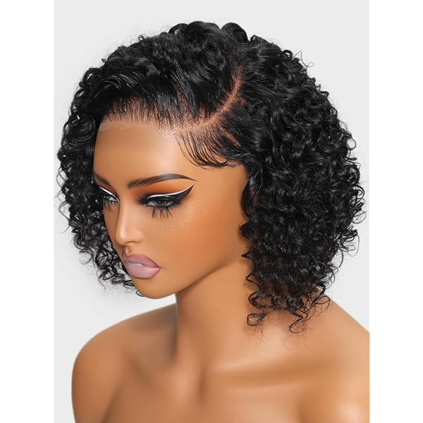 Amazon.com : Ombre 1b/30 Colored Short Bob Curly Human Hair  display picture 1