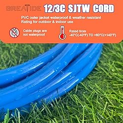 GREATIDE Outdoor Extension Cord with Lighted