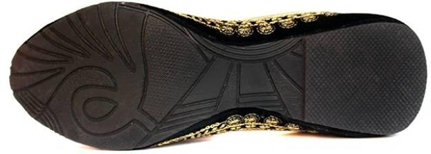 red choice collection black & golden women's bellies or juti