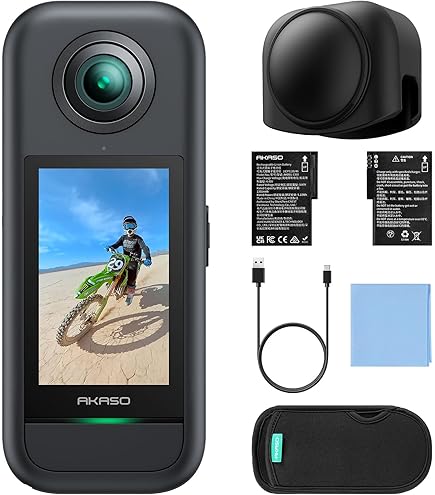 Amazon.com : AKASO 360 Weatherproof 360° Action Camera with 120cm
