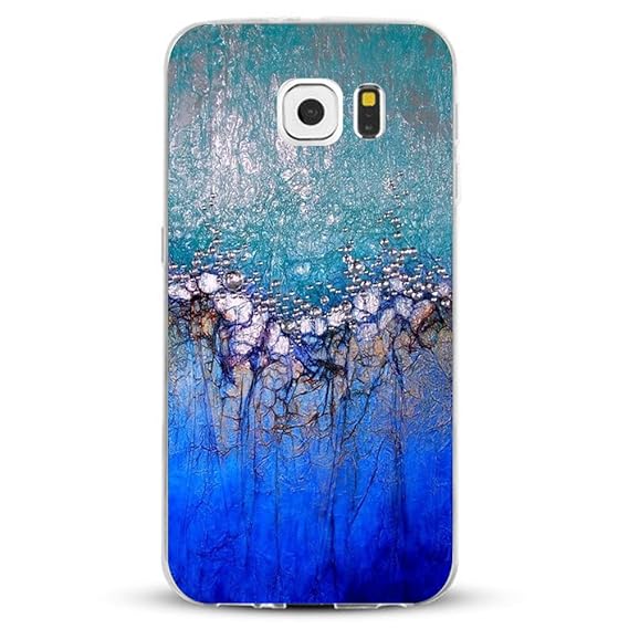 2Buyshop Samsung Galaxy S6 Hülle,Weiche Dünn Kristallklar Galaxy S6 Edge Handyhülle Durchsichtige Silikon Wasserdichte Marmor