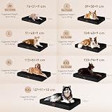 EHEYCIGA Large Orthopedic Dog Bed 91x68x9 cm with Removable Washable Cover view 2