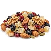 Oregon Farm Fresh Snacks Bandon Nut Seed &amp; Fruit Mix, Sweet &amp; Salty, 16 oz | Walnuts, almonds, sunflower seeds, cranberries, banana chips, pineapple &amp; papaya, gluten free, resealable bag, USA made