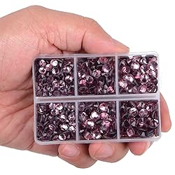 LPBeads 6400 Pieces Hotfix Rhinestones Lt Amethyst