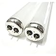 F40W / F40C50 (2 Pack) 40 Watt Fluorescent Tube Light Bulb 40W 5000K Closet & Laundry Replaces F40/SUN/ECO F40SPX50 F40/LR/ECO F40DSGN50 F40T12/850
