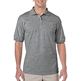 Gildan Adult 6 oz. 50/50 Jersey Polo 4XL Graphite Heather
