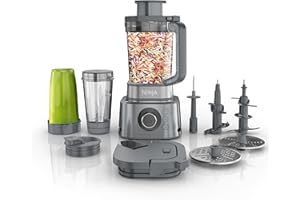 Ninja Blender & Food Processor Combo, Foodi Power Blender System for Smoothies, Bowls, Spreads & Shakes, 6 Functions, 72-oz G