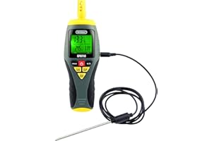 General Tools EP8710 Calibratable Multi-Function Digital Psychrometer, Wet Bulb Capable with Probe