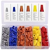 180 PCS Wire Connectors, Insulating Insert Twist Electrical Wire Connectors with Spring, Portable Wire Caps for Quick Connection, Colorful Wire Caps Electrical