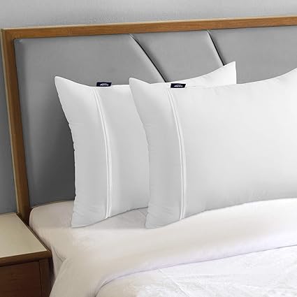 Amazon Viewstar 枕 クイーンサイズ2点セット 睡眠用ベッド枕 ダウン代替 低刺激性 ホテル枕 スーパーソフト サポート力のあるマチ付きベッド枕 横向きと仰向けで寝る方 X 28インチ 枕 オンライン通販