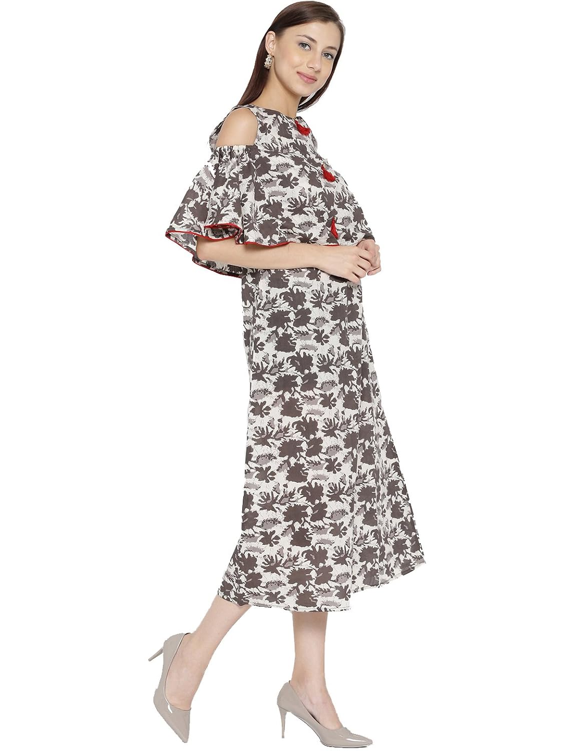 desi fusion women's straight fit cotton dress