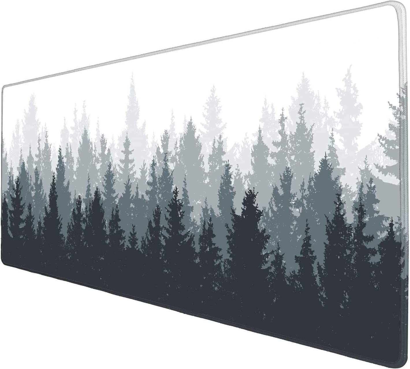 TEKXDD Large Gaming Mouse Mat Pad 800 x 400 mm XXL Keyboard Mouse Pad, Non-Slip Rubber Waterproof Surface, Extended Desk Mat Pad for Office, Game, PC, Laptop, Desk - Tree Pattern