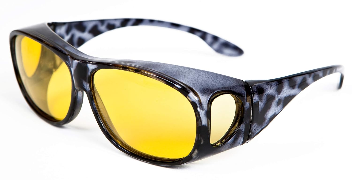 Opticaid Night Sight Night Driving Over Glasses Designed to be Worn Over Prescription Glasses