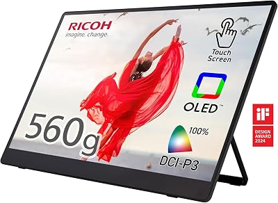 Ricoh 150 Portable Monitor 15.6" OLED 1080p Touchscreen USB-C HDMI 560g