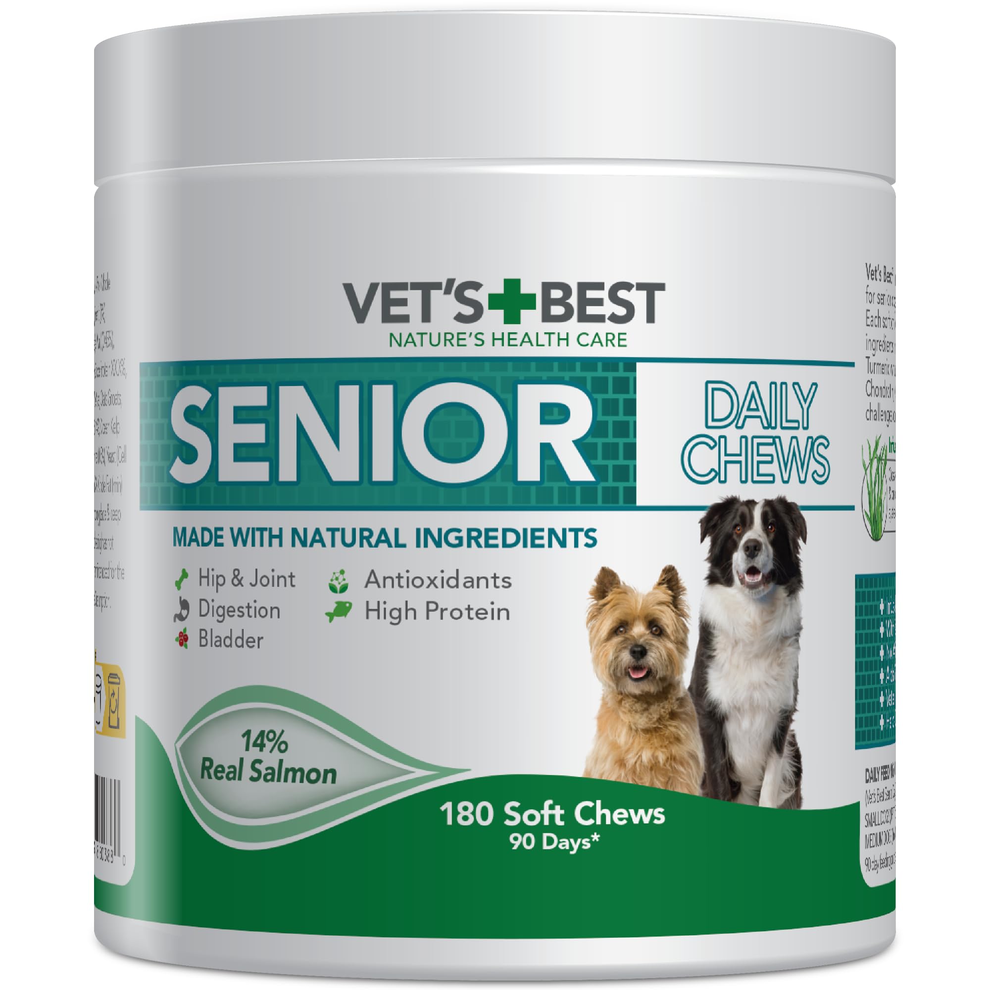Vet's Best Daily Soft Chews - Supplements for Senior Dogs 180 Chews