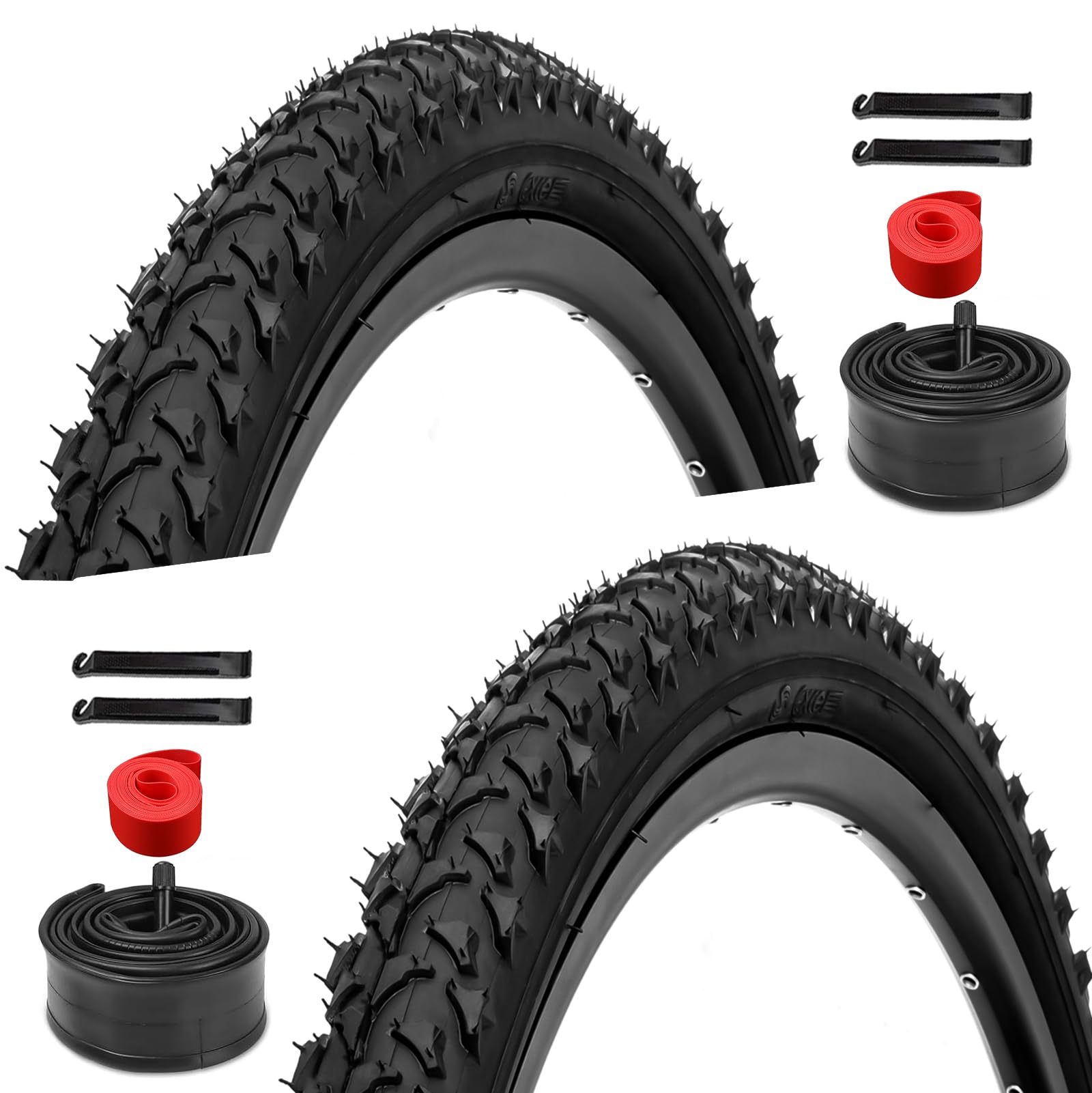 2 Pack 26 inch Bike Tires - 26 × 1.95 Folding 26×1.95 bike tires