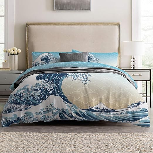 Amazon Com Duvet Cover Sets The Great Wave Off Kanagawa By