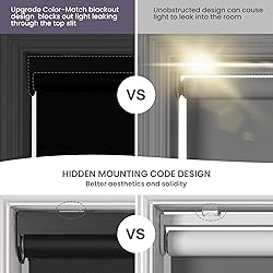 Boolegon Roller Shades for Windows Blackout