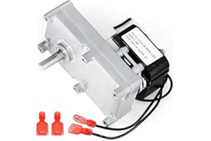 Hiorucet 4RPM Clockwise 3-20-60906 Auger Feed Motor Replacement Parts for Harman Accentra 52I, P61, P68, P43, PC45, PF100, P38, P61A, P35I, PF120, Accentra Insert, Invincible Insert & RS Pellet Stove.