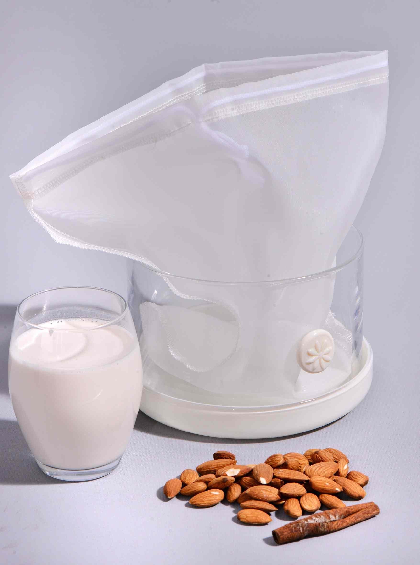 Nut Milk Bag | Extra Large | Food Strainer Bag | Easy Fresh Juice | Great for Cheese Making and Baking |