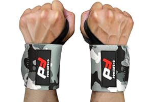 POWERFENG Wrist Wraps Support Weight Lifting: Weightlifting Wrist Wraps Powerlifting Strength - Gym Benching Wrist Wrap Powerlifting for Men ＆ Women - Wristwraps for Bodybuilding