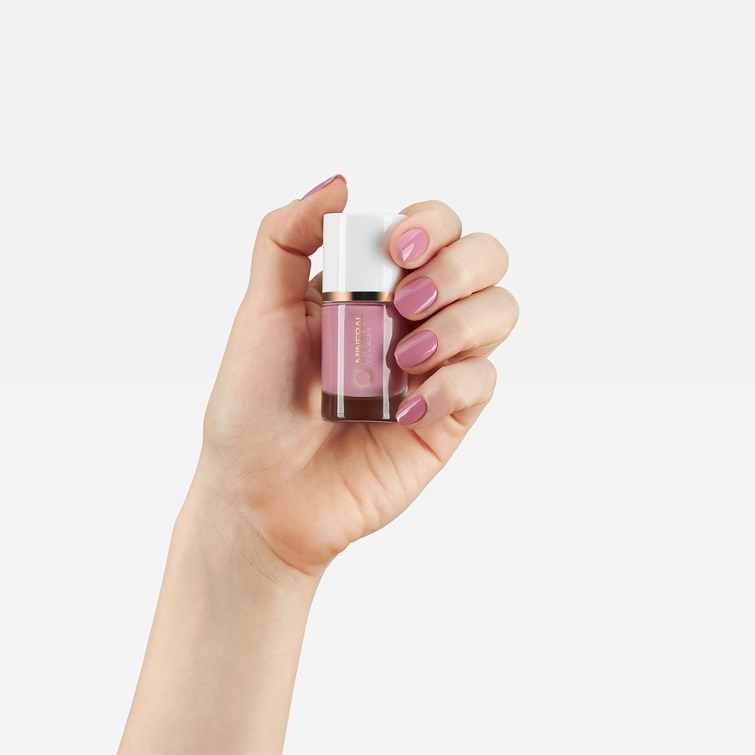 Mineral Fusion Nail Polish, Mauve Rose Pink, Flirtini Flirtini 0.33 Fl Oz (Pack of 1) - Image 4