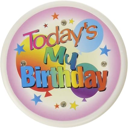 Leopard Fb09 Aujourd Hui Est Mon Anniversaire Clignotant Button 2 1 5 1 Cm Amazon Fr Cuisine Maison